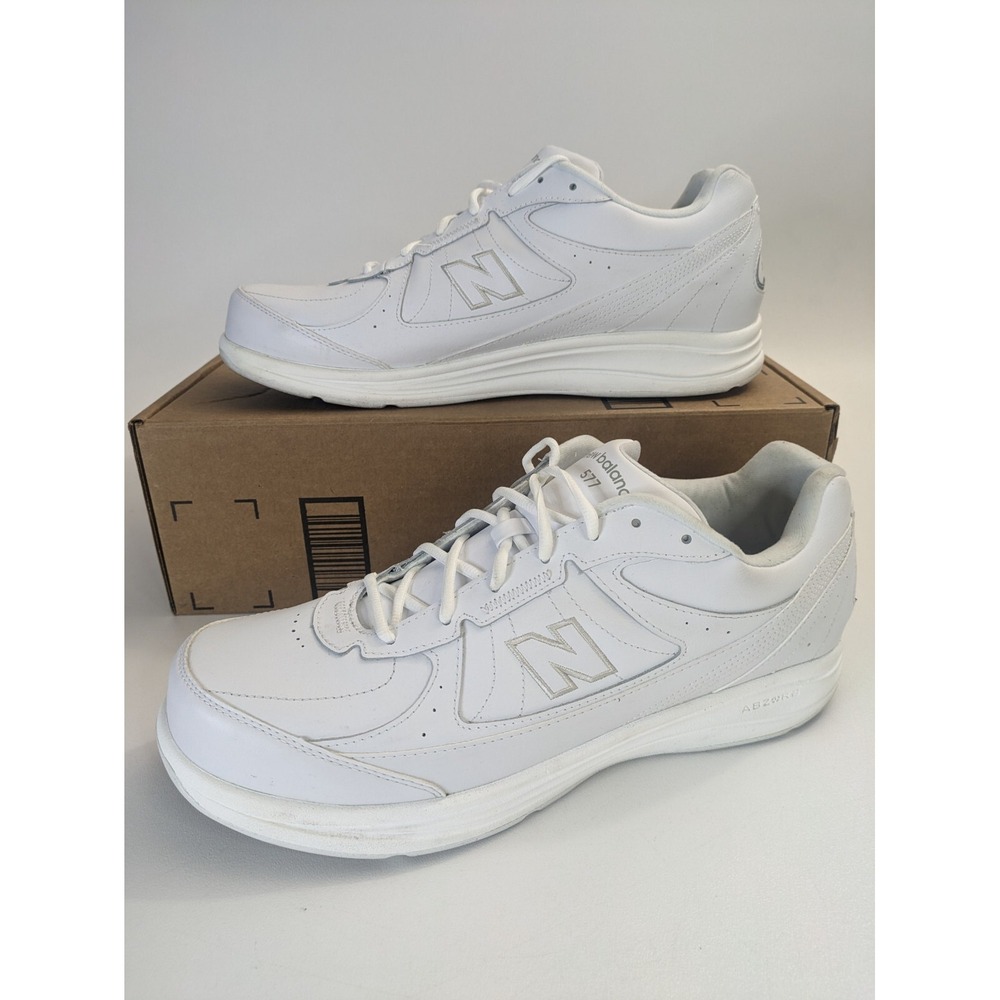 New‎ Balance Mens 577 Walking Shoes White 2E Wide Size 13